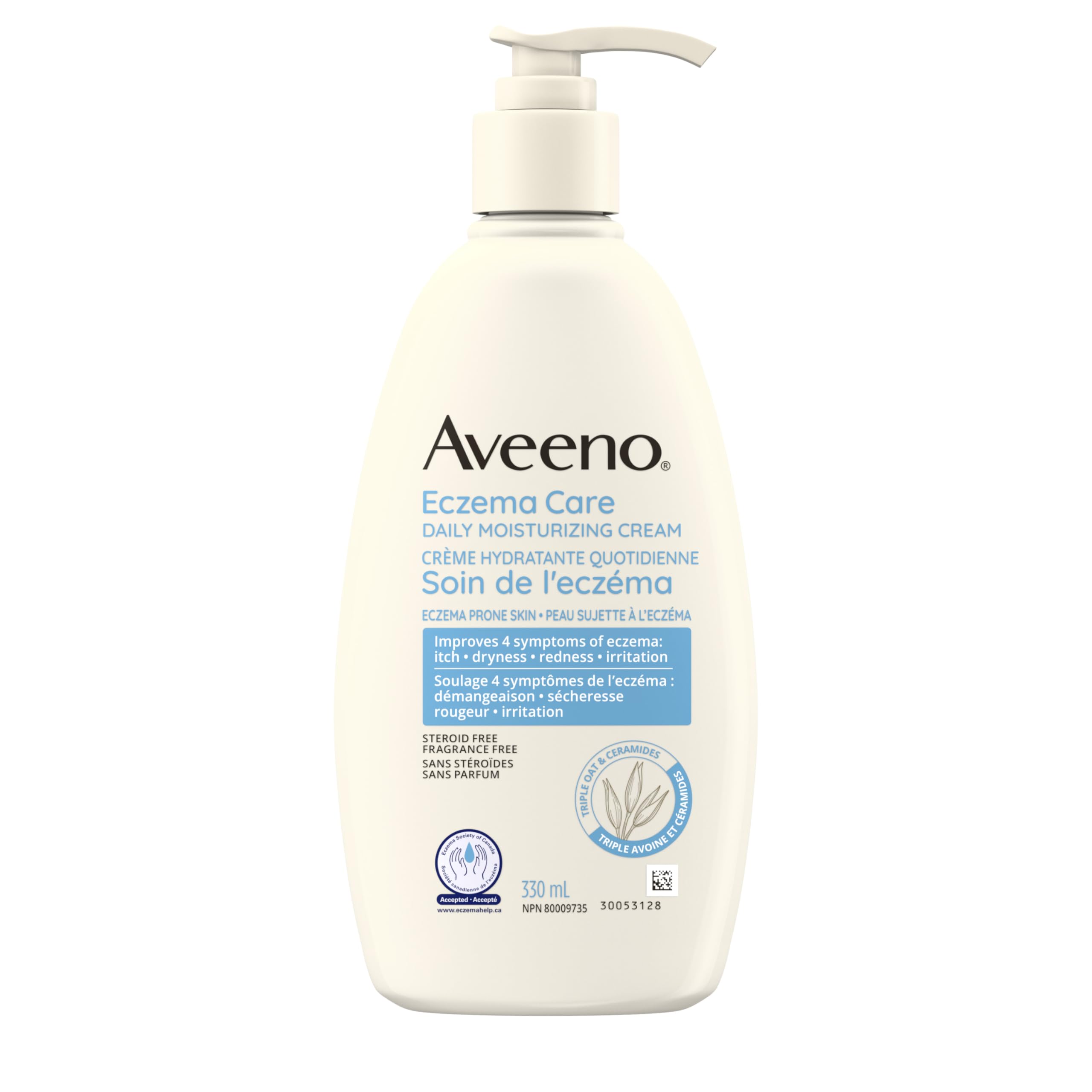 Aveeno Triple Oat Eczema Care Moisturizing Cream 330mL